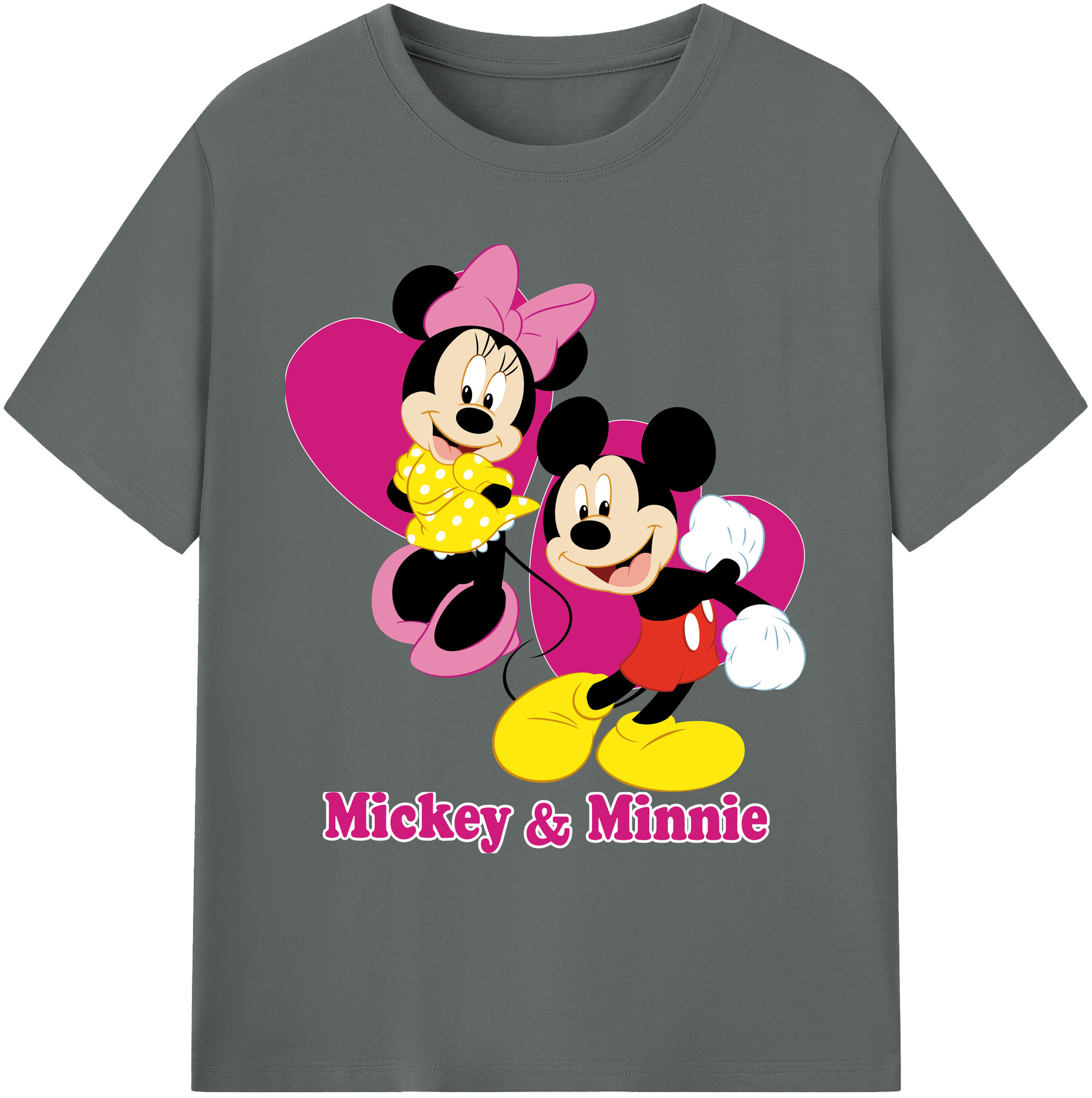 ミッキーマウス Mickey Mouse 綿100％ メンズ半袖Tシャツ｜肌触りやわらか＆通気性